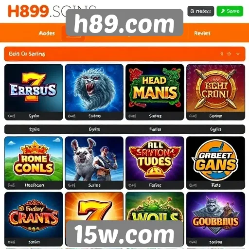 Análise da oferta de jogos no site h89.com